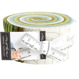 Olive You Jelly Roll by Zen Chic for Moda | 40 Assorted 2.5 x 44-inch Strips