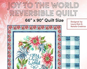 Joy To The World Reversible Quilt by Create Joy Project (Papiermuster)