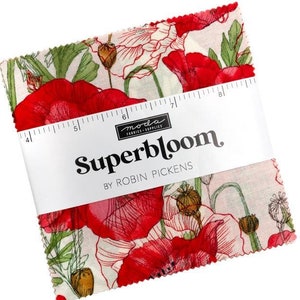 Superbloom Charm Pack by Robin Pickens for Moda | 42 Assorted 5&quot; Squares