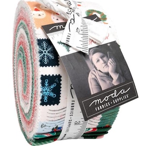Tiny Christmas Jelly Roll by Lizzy House for Moda | 40 Assorted 2.5 x 44&quot; Strips
