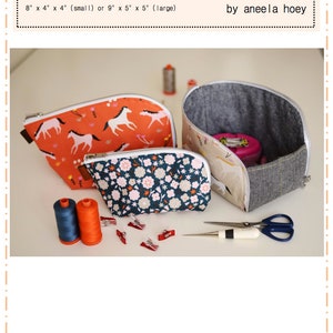 Open Out Box Pouch Pattern by Aneela Hoey (Paper Pattern)