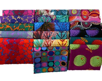 Kaffe Fassett colectivo círculos mosaico de tela del edredón Negro 100/% algodón Bty