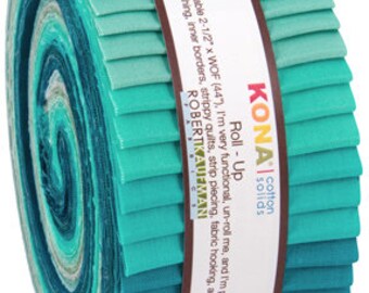 KONA Cotton 30/'s Palette by Darlene Zimmerman Bundle JELLY ROLL 40 2.5-inch Strips from Robert Kaufman ru-583-40