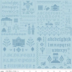 Pride & Prejudice Pemberley Blue by Riley Blake | Price/Sold in Half Yard Increments