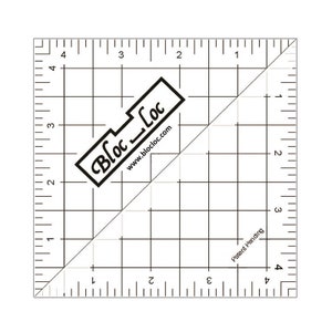 Bloc Loc Half Square Triangle Rulers - Choose Your Size