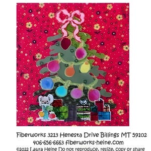 Peu importe ! Motif de collage de sapin de Noël n° 50 par Laura Heine # FWLHWHAT50 (motif en papier)