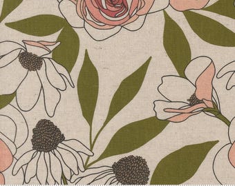 Botany Mochi Linen Paper Canvas  by Alli K Design for Moda 11550 11L | Priced by the Half Yard