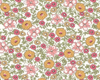Prairie Blume Pink 108" Wideback von Lori Holt - Preis/Verkauf in Halb-Meter-Schritten