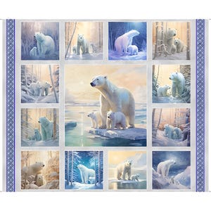 Aurora Polar Bear Picture Panel 30590-K