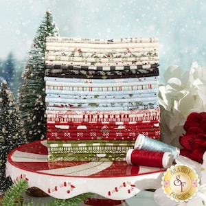 Emmitt and Ivy Fat Quarter Bundle of 31 Prints by Sweetwater for Moda Fabulous Winter Christmas Colors