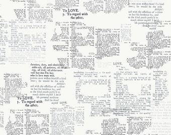 Love Meaning Text from Capsules Letters CAP-L-3008 by Art Gallery Fabrics   - Priced/Sold in Half Yard Increments