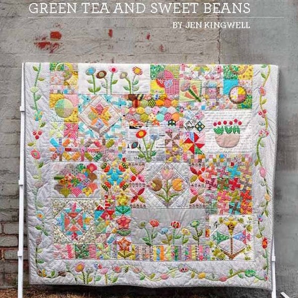Green Tea and Sweet Beans by Jen Kingwell - Quilt Pattern Book