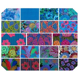 Kaffe Fassett Free Spirit Fabrics | Design Roll | 40 Pieces | FB4DRGP.COOL