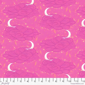Storm Clouds Nightshade by Tula Pink PWTP208.OLEANDER | Priced by the Half Yard