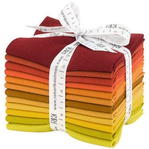 Kona Cotton Autumn Hues | Precut Fat Quarter Bundle FQ-1371- 12| 12 Prints