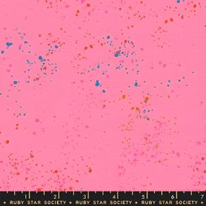 Ruby Star Speckled Canvas in Metallic Flamingo RS1117 123LM