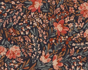 Butterflies In The Garden - Flowers In The Breeze - August Unbleached Canvas Fabricn RJ5100-AU6UC | Priced/Sold in Half Yard Increments
