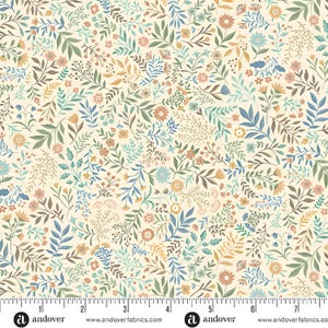 PREORDER: Wildwood Meadow Cream MU-264-Q by Makower UK for Andover | Arriving Oct-2026 image 1