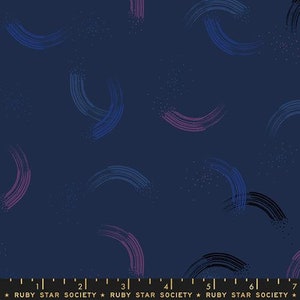 Twirl Navy RS2065 19 by Sarah Watts for Ruby Star Society  | Priced/Sold in Half Yard Increments