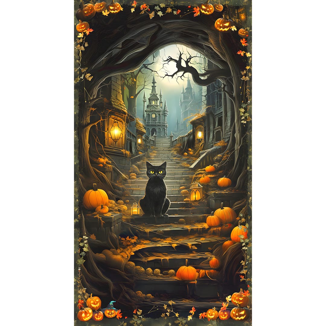 Spooky From Moon Spell Panel APYD-23691-282 L Robert Kaufman | Panel ...
