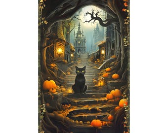 Spooky vom Moon Spell Panel APYD-23691-282 l Robert Kaufman | Panel-Größe = 24 x 44"