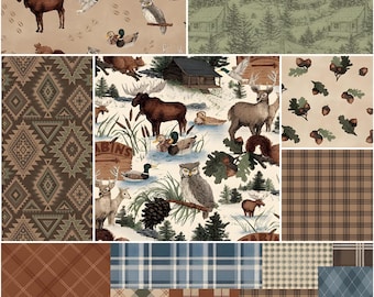 Vorbestellung: Whispering Pines 5" Stacker (Charm Pack) von Riley Blake - August 2026