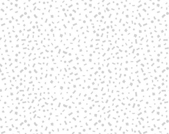 White On White Confetti Dots Timeless Treasures C2365 - Priced by the Half Yard