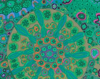 Kaffe Fassett Millefiore in Jade PWGP092 Priced/Sold by the Half Yard