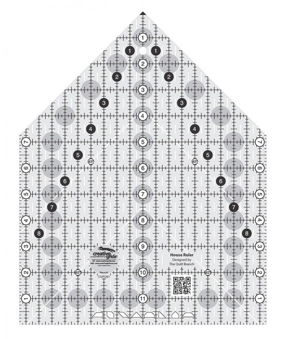 Creative Grids House Quilting Ruler Creative Grids House Quilting Ruler