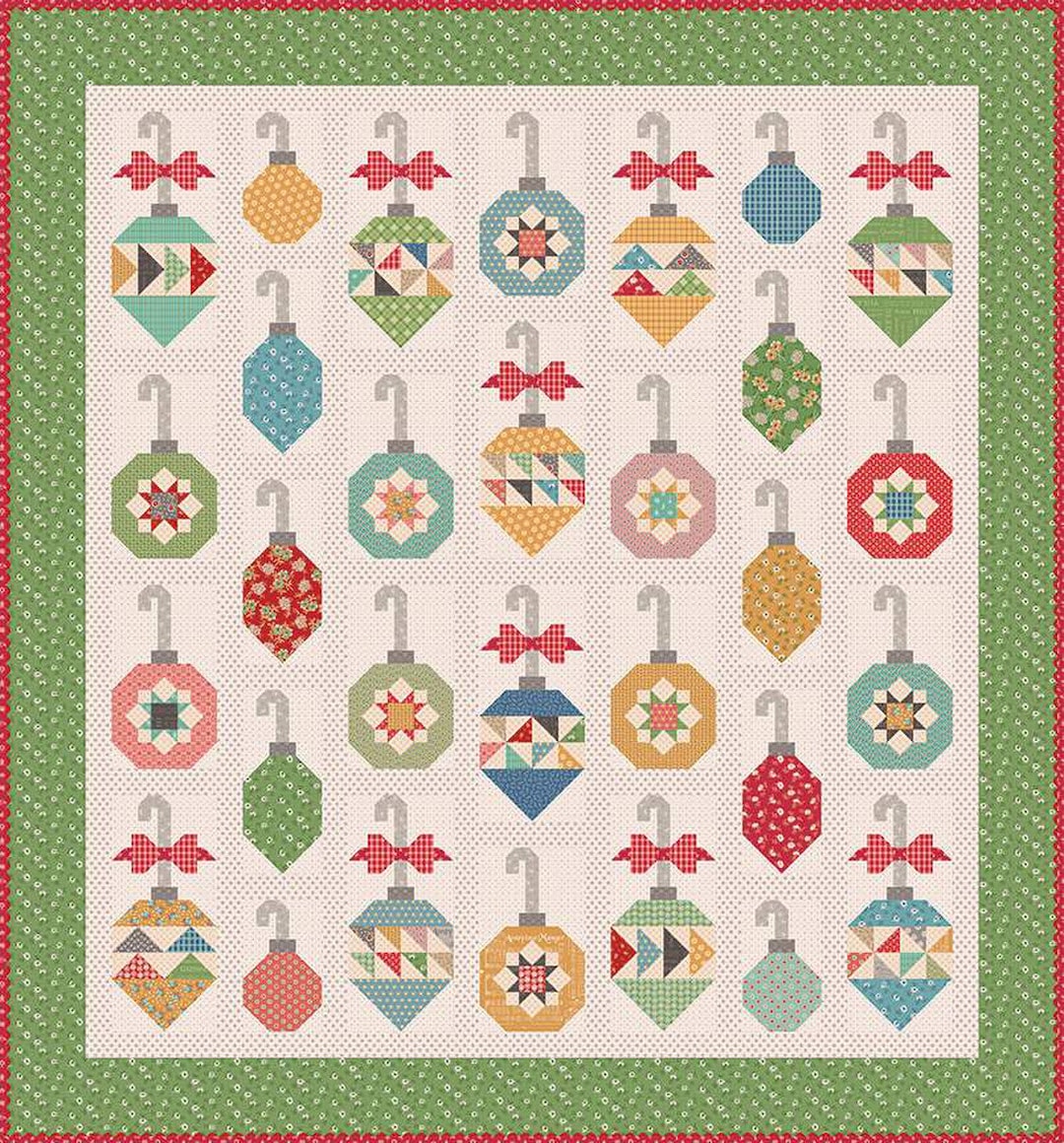 Preorder Home Town Holiday Decorating the Tree Quilt Boxed Kit by Lori