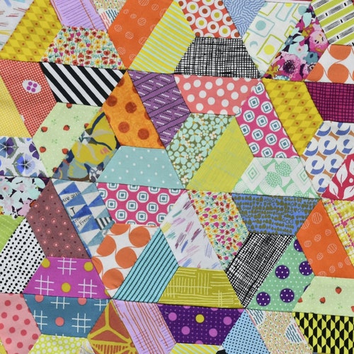 Postcard Project 13 Half Hex by Jen Kingwell for Jen Kingwell Etsy