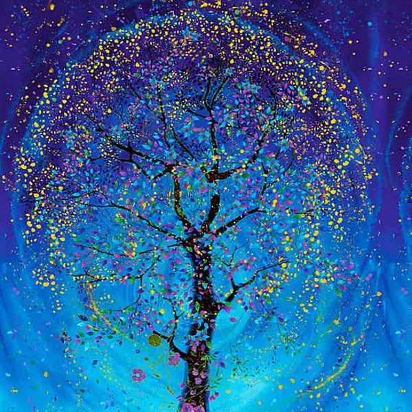 Utopia Metallic Tree Panel CM1018 by Chong A Whang 24" x 44"