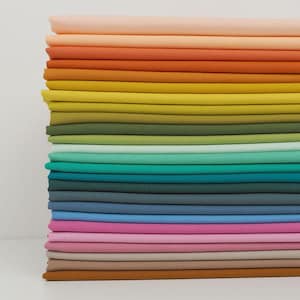 Elizabeth Hartman Bella Solid Coordinates 9900ABE Fat Quarter Bundle-Designer Solids  Bundle-Modern Solids Bundle-