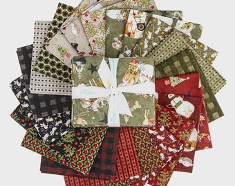 Northern Christmas voorgesneden Fat Quarter-bundel van Teresa Kogut voor Riley Blake | 21 afdrukken