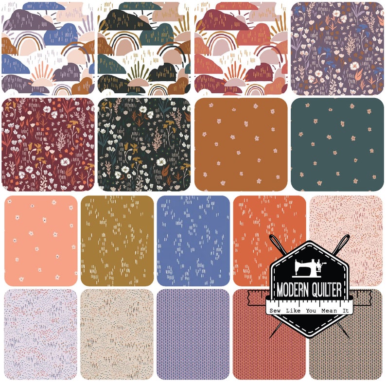 18 Prints Dear Isla By Cotton and Steel for RJR Fat Quarter Bundle