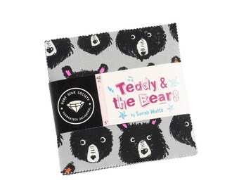 Preorder: Teddy and The Bears by Sarah Watts for Ruby Star Charm Pack Expected Oct 2024