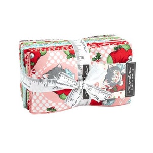 Kitty Christmas Precut Fat Eighth Bundle by Urban Chiks for Moda | 30 Prints