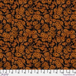 Laboratory Molecular in Orange PWTH188 Multi by Tim Holtz for Free Spirit | Sold by the Half Yard
