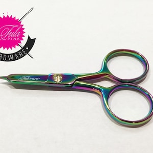 Tula Pink 4 Inch  Large Ring Micro-Tip Scissors