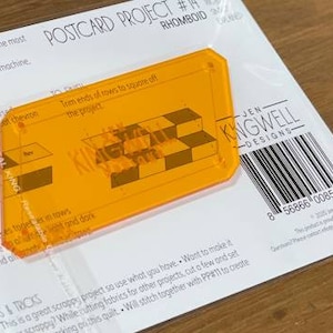 Projet de carte postale #14 Rhomboïde par Jen Kingwell