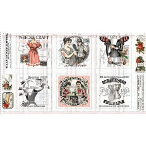 Sew Journal Pages Patch Panel PD13880 | Panel Size =24&quot; x 44&quot;