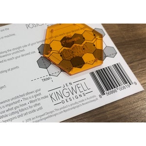 Postkarte Projekt #6: 1" Hexagon von Jen Kingwell