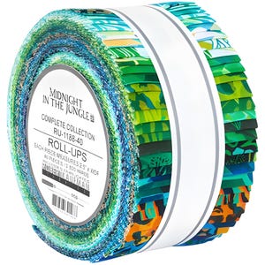 Midnight in the Jungle Roll Up by Studio RK RU-1188-40 | 40 Assorted Pieces