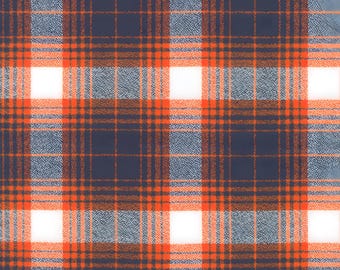 Mammoth Flannel Game Day 24168-9 Navy by Robert Kaufman