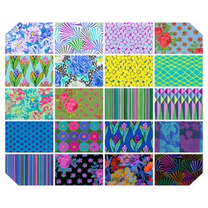 Preorder: Kaffe Fassett  5&quot; Charm Pack in Cool - Feb 2026