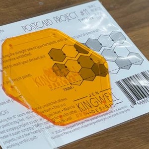 Postkarte Projekt #11: 1.5 inch Hex von Jen Kingwell