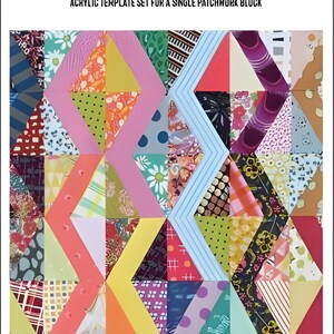 Baby Ridgeline Tempter Acrylvorlage Set für einen Patchwork Block von Jen Kingwell