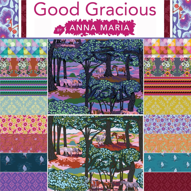 Good Gracious Fat Quarter Bundle by Anna Maria Horner for Free Spirit ...