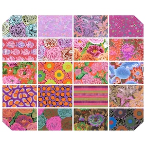 Kaffe Fassett August 2025 Collective 5&quot; Charm Pack | Hot Collection | 42 Assorted 5&quot; Squares