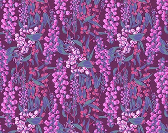 Welcome Home by Anna Maria Horner PWAH172.Adelaide in Aubergine - Priced/Sold by the Half Yard